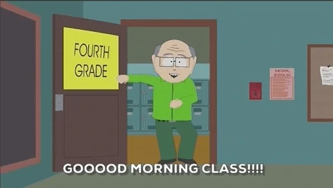 Mr. Garrison, the teacher from 