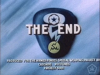 End titles of a US Army film about nuclear weapons.