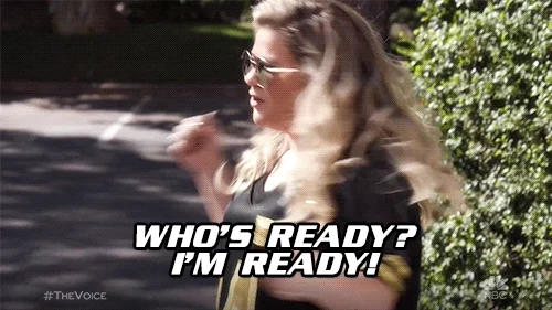 Kelly Clarkson saying 'Who's Ready? I'm Ready!'