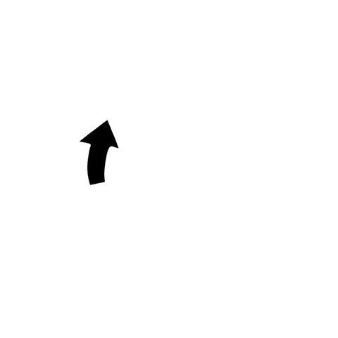 An arrow spinning around over and over again.