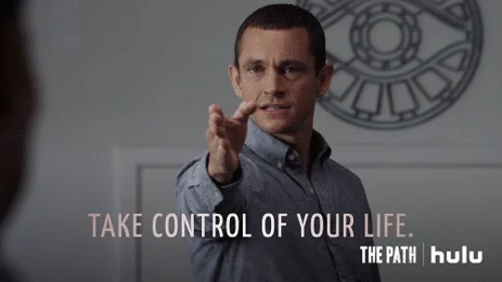 A man saying "take control of your life"