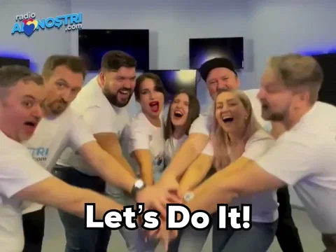 A team saying, "Let's do it!"