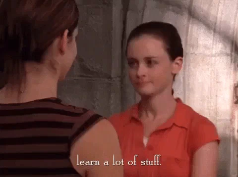 'Learn a lot of stuff' - Rory Gilmore. Season 4 netflix GIF by Gilmore Girls 