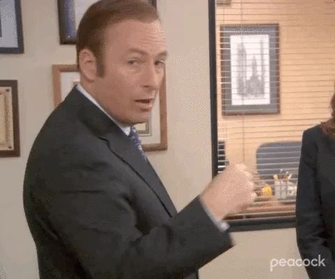 GIF of Person making a wave motion with his hand with text on the image saying "Pretty cool" 