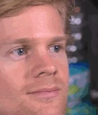 A man acting surprised.