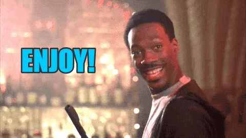 Eddie Murphy gives the OK gesture. The text reads: 