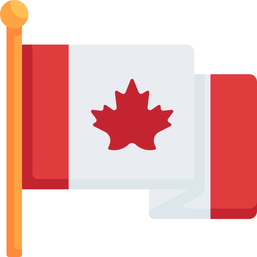 A Canadian flag icon. 