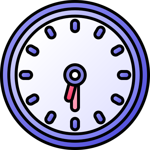 An icon of a clock indicating time limit.