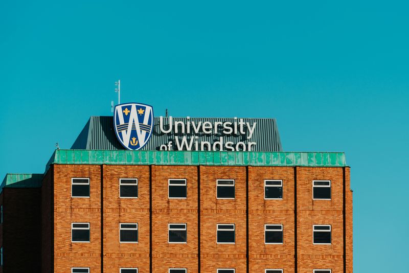 A university building.