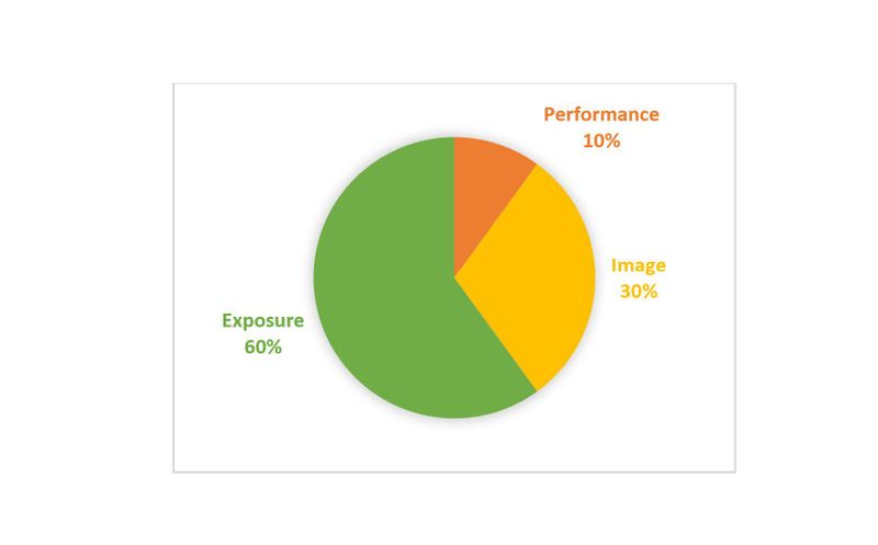 A color-coded pie chart of Coleman's PIE model, labelled 