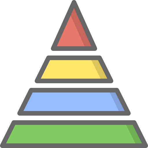 Icon of a pyramid 