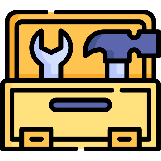 Icon of a toolbox with a hammer and wrench