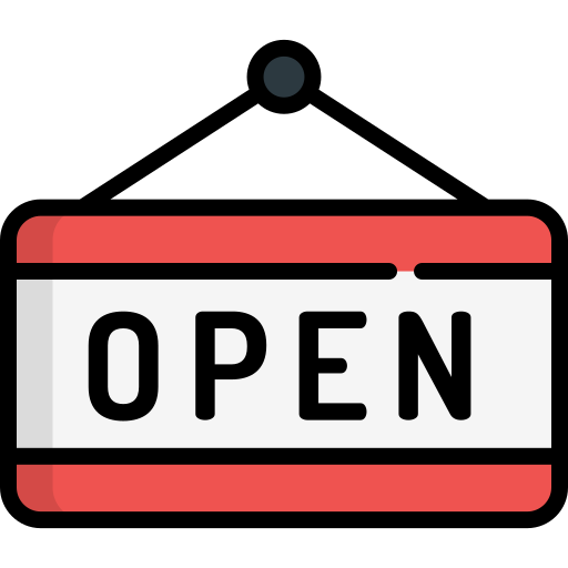 'Open' sign