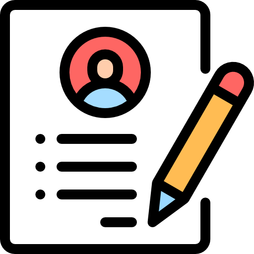 Resume writing icon