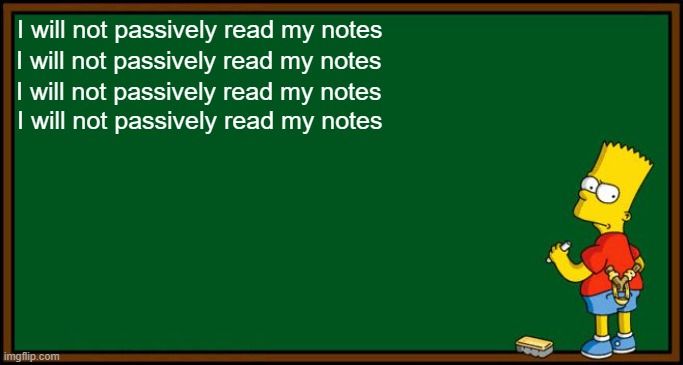 Bart Simpsons, writes 