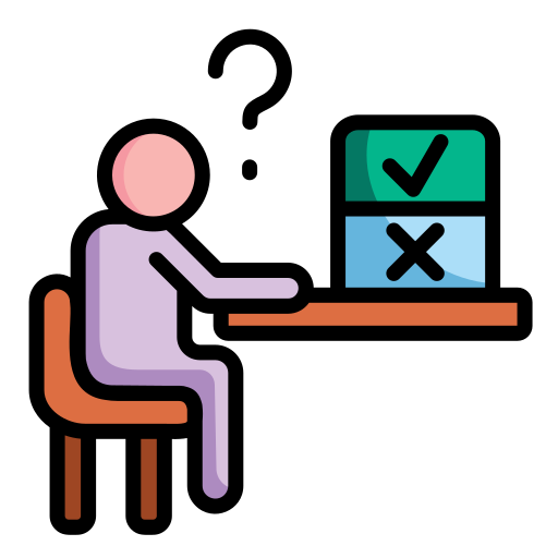 One red and one green button and 