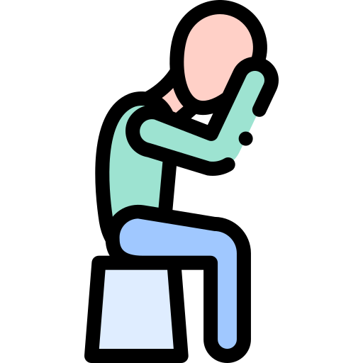 icon of a person alone on a bench