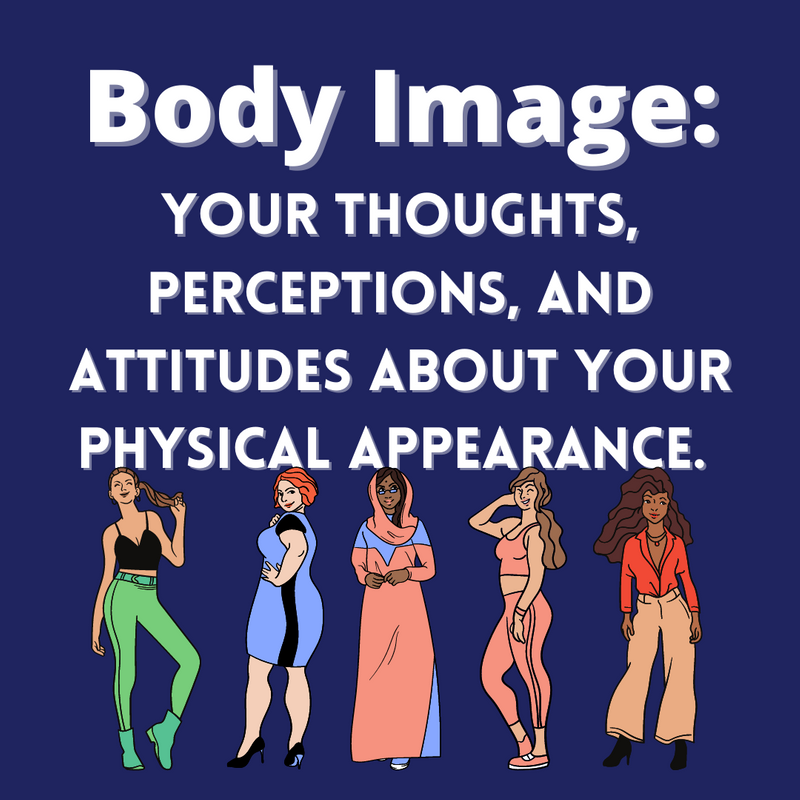 Five women with different physiques. Text: 