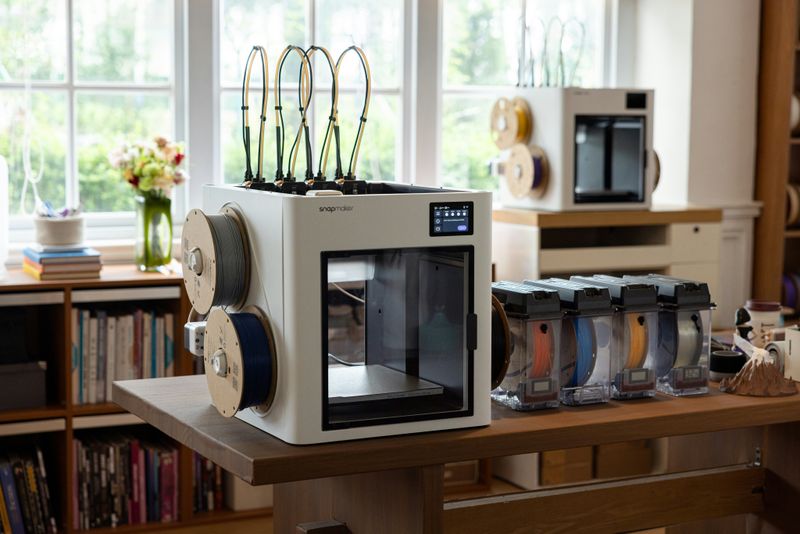 A 3D printer in a university library.