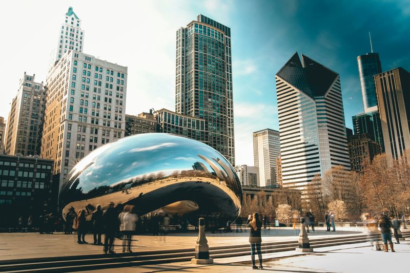 The Bean sculpture in Chicago.