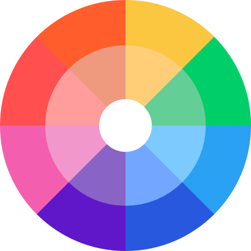 Flaticon Icon circle of muted multiple colors