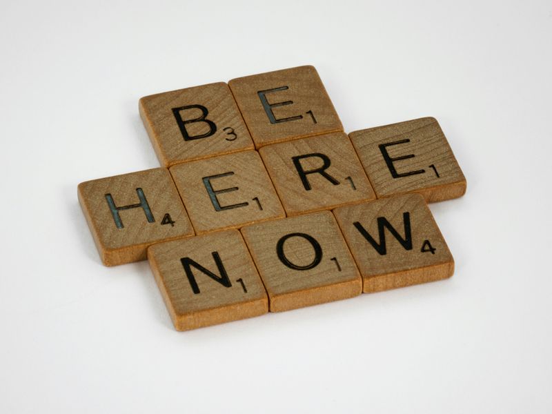 Scrabble tiles that say