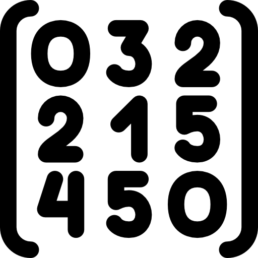 grid of out of order numbers Icon