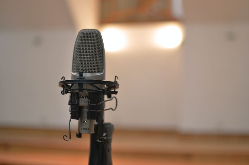 A microphone.