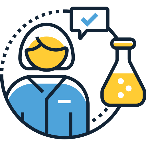  Icon of a lightbulb or test tubes, indicating trying different strategies to find what works best.