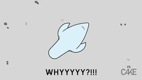 A cartoon pigeon screams, "Why?"