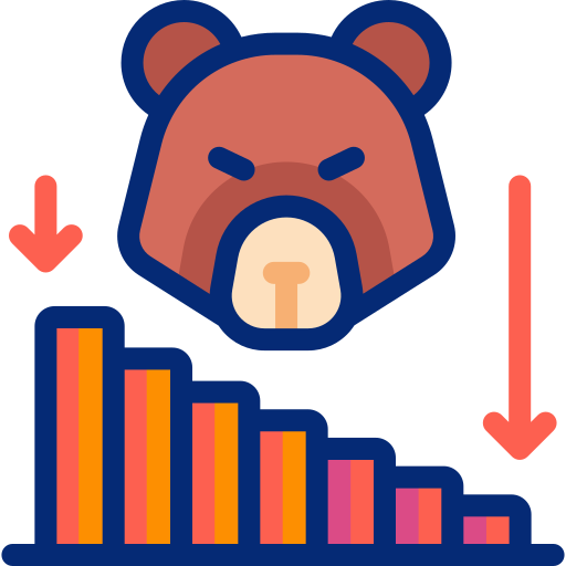 Bear market icon