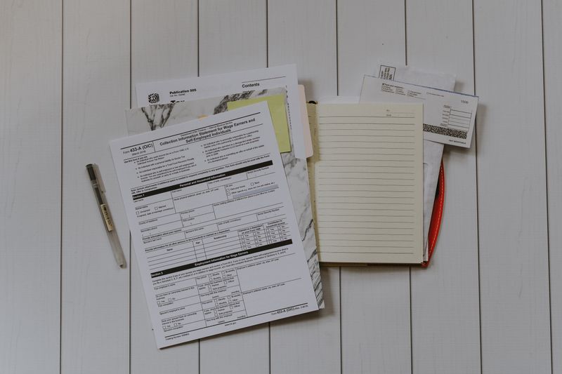 Files on a table