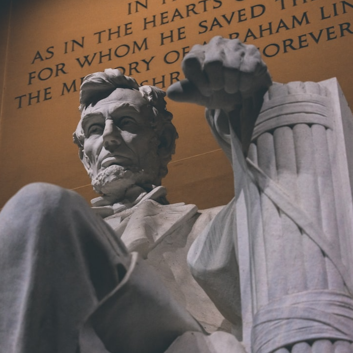 The Lincoln Memorial.