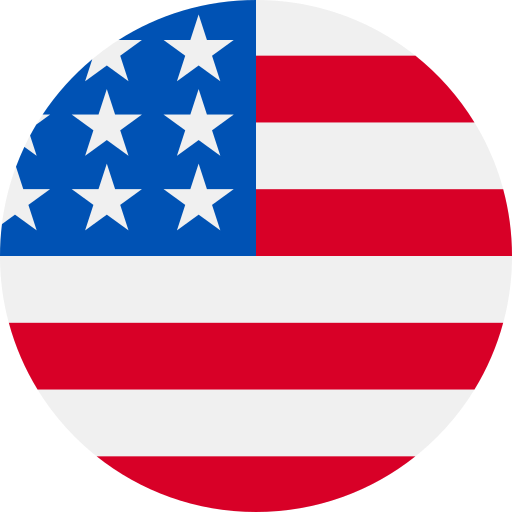 American Flag Round-Shaped Icon
