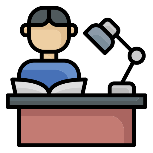 Student studying at their desk