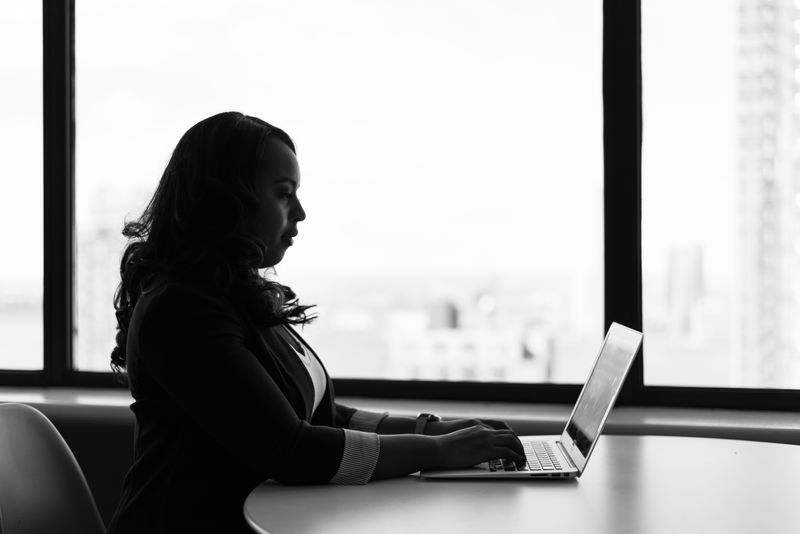 Girl on a laptop