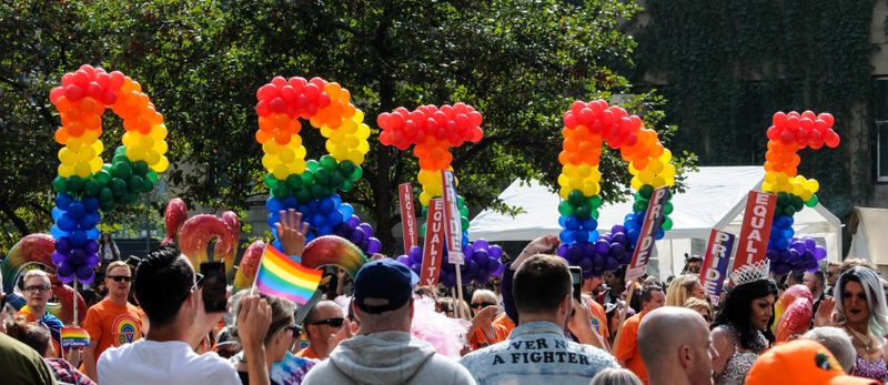LGBTQ+ Pride balloons 