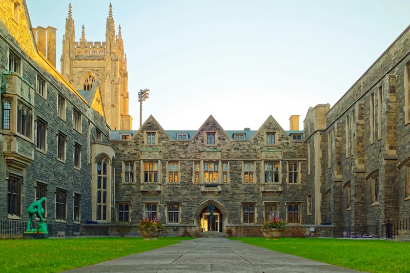 A building on a university campus.