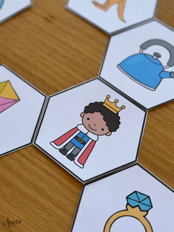 Hexagon with the prince picture. Author: You clever monkey