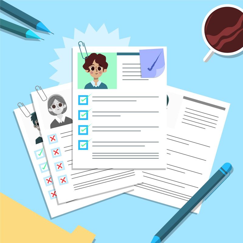 Resumes with check marks and cross marks showing the importance of avoiding risky shortcuts. 
