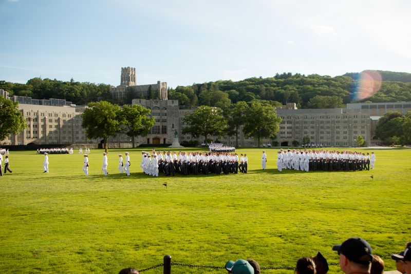 military marching