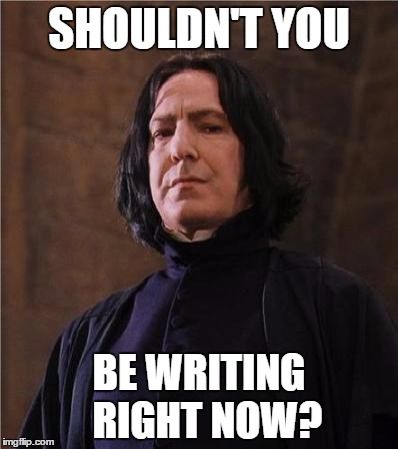 Professor Severus Snape saying: 