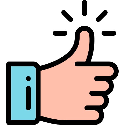 An icon of thumb up