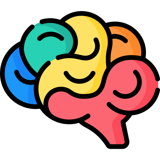 A colorful brain