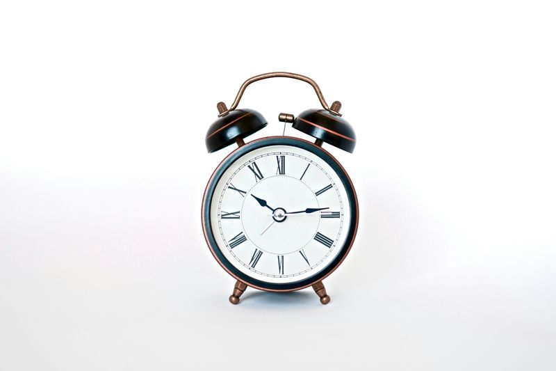 A clock on white background.