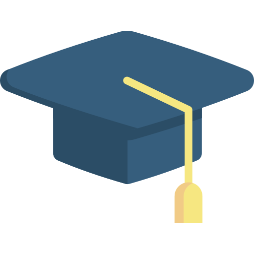 Flaticon Icon of a mortarboard (graduation hat)