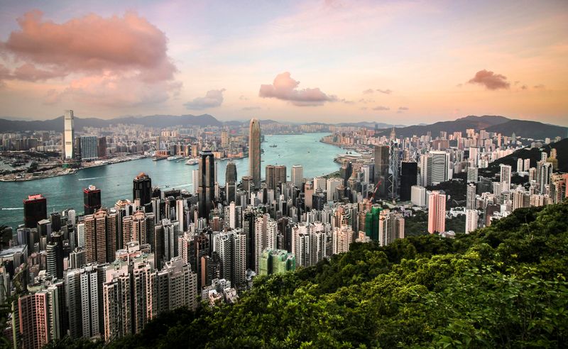 Hong Kong's skyline.