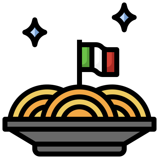 Flaticon of Italian spaghetti