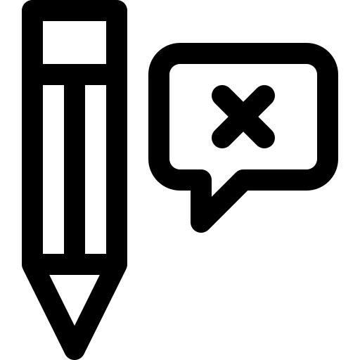 pencil with x Icon