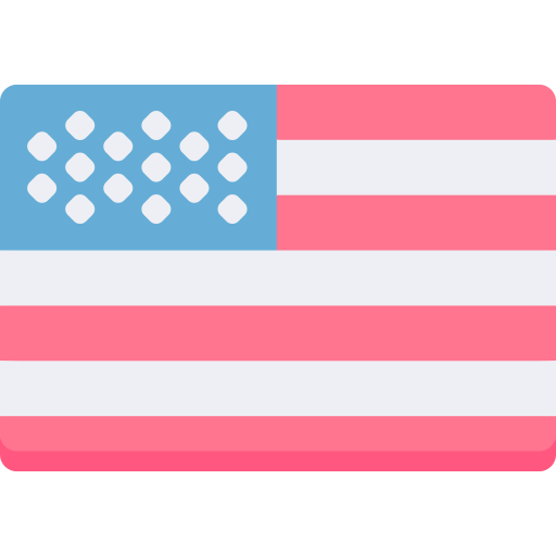 American flag icon.